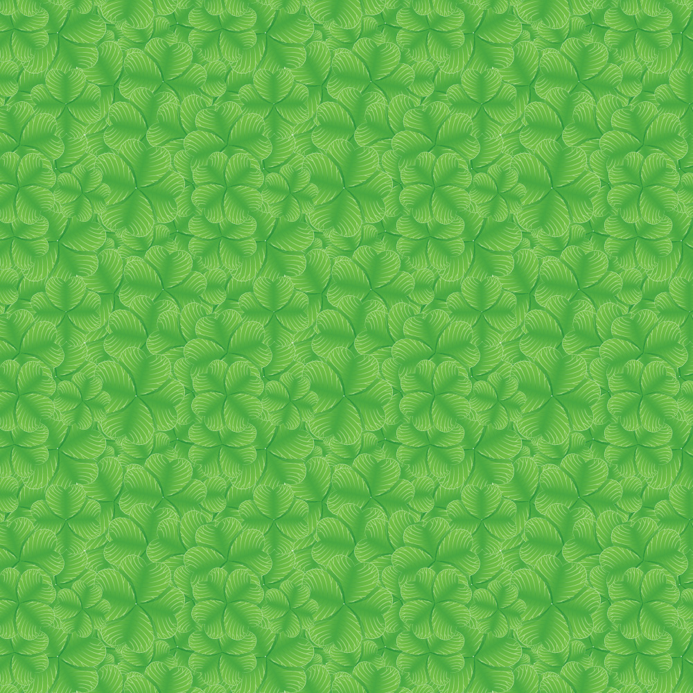 Free Saint Patrick's Day Clover vector pattern