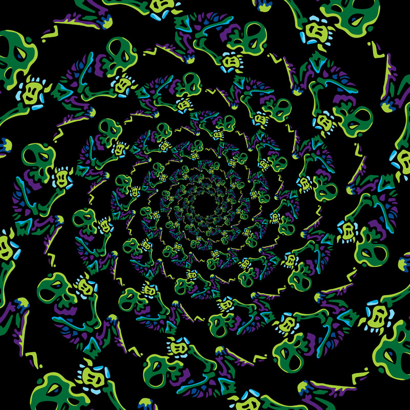 Free vector psychedelic ornament. Бесплатный психоделический орнамент в векторном формате.
