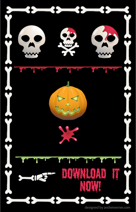Free Halloween site decoration kit preview