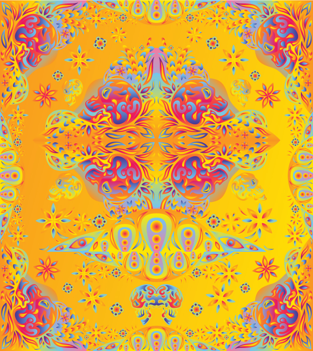 Free Psychedelic vector elements pack