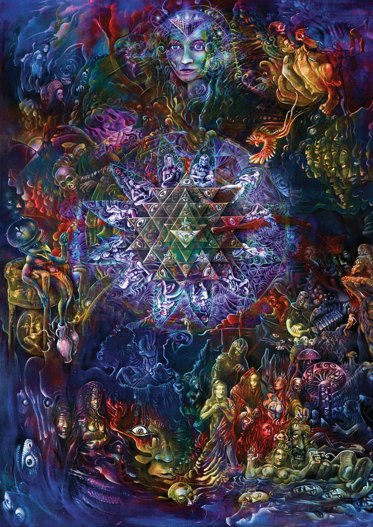 Psychedelic art of Jussi Löf - Psychedelic Mandala Yantra