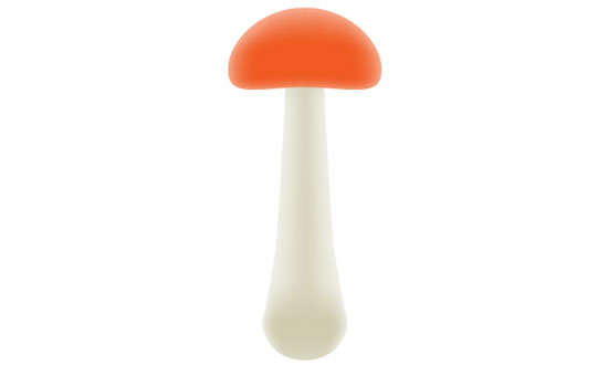 How to draw a mushroom in Adobe Illustrator tutorial image by Andrei Verner