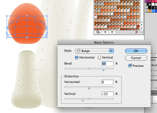 How to draw a mushroom in Adobe Illustrator tutorial image by Andrei Verner