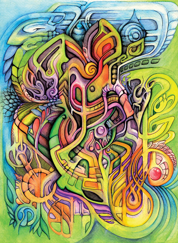 Psychedelic art of Fabián Jiménez