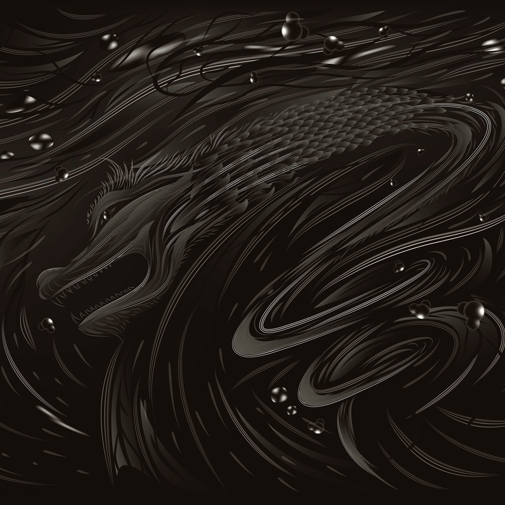 Black water dragon New Year 2012 wallpaper - Andrei Verner