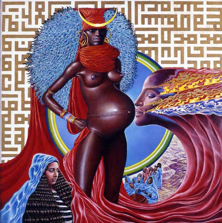 Live - surreal and psychedelic painting by Mati Klarwein