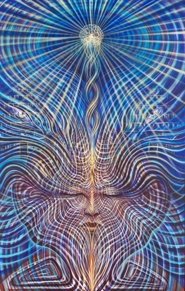 Lucid sound psychedelic painting by Amanda Sage