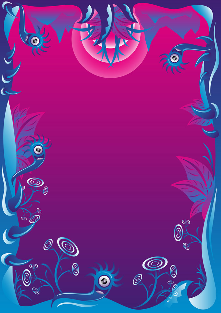 Chilly Summer psychedelic party free flyer background by Andrei Verner