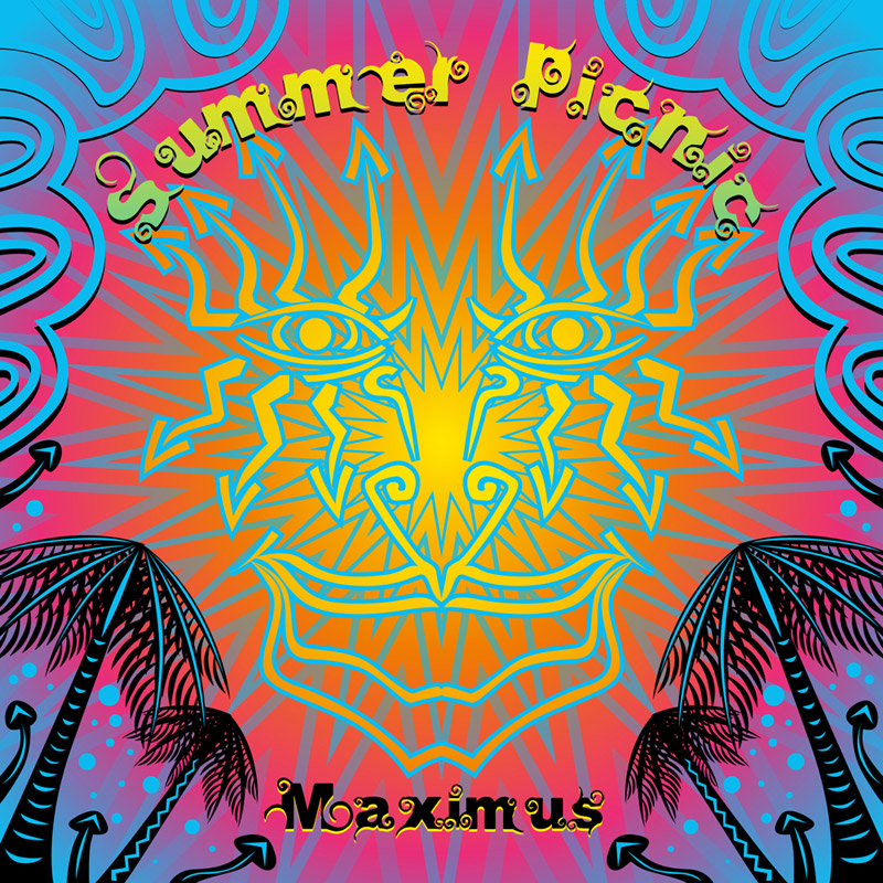 MAXIMUS - SUMMER PICNIC debut EP psychedelic album cover by Andrei Verner