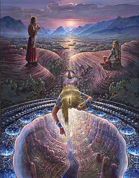 The Vision Pool - visionary painting by John Stephens
