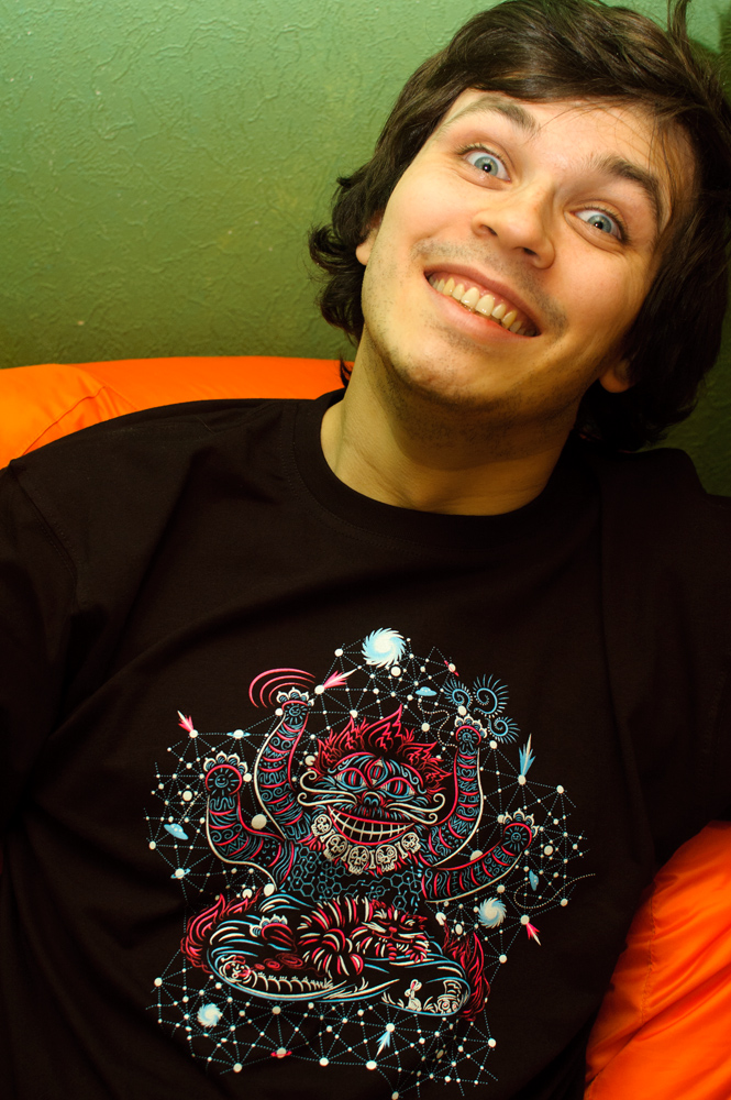 Cheshire Cat's dream psychedelic man's t-shirt by  Andrei Verner