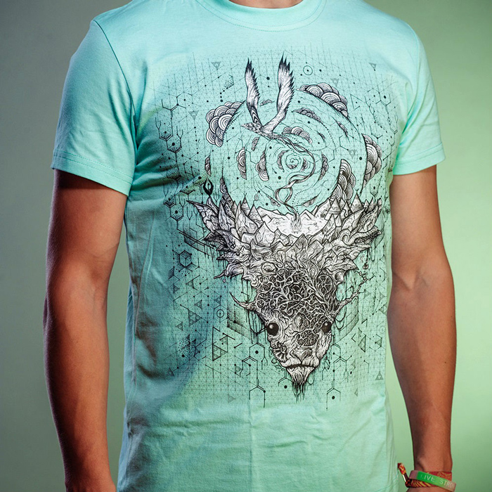 Psychedelic t-shirt by Ahankara Art