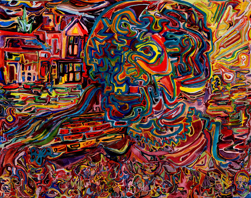 Super-intense colourful paintings by Josh Byer