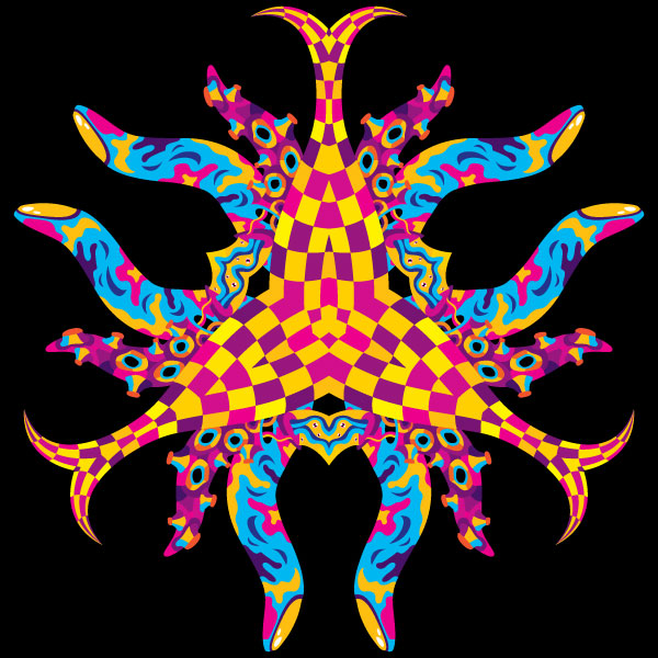 Trippy tentacles vector EPS freebie by Andrei Verner