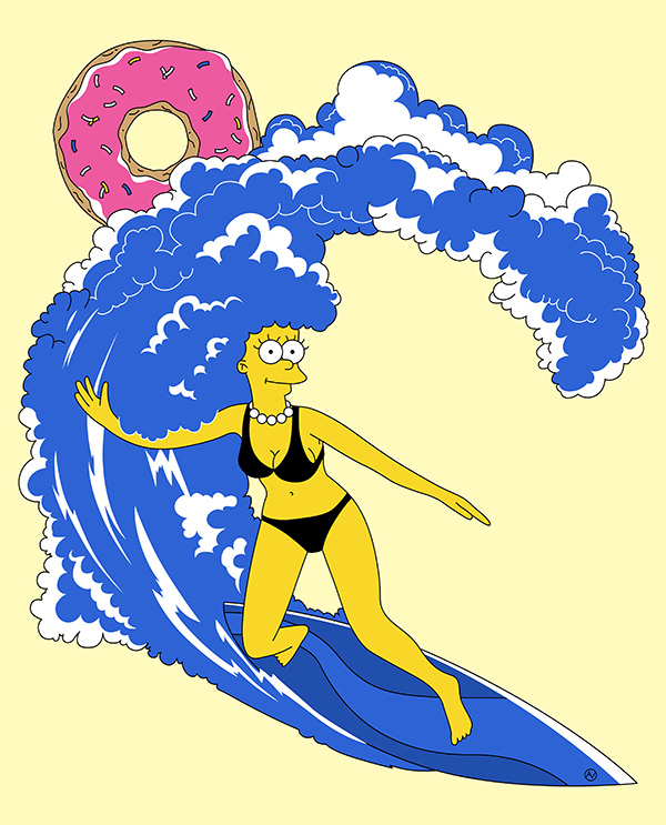 Surfing Marge by Andrei Verner
