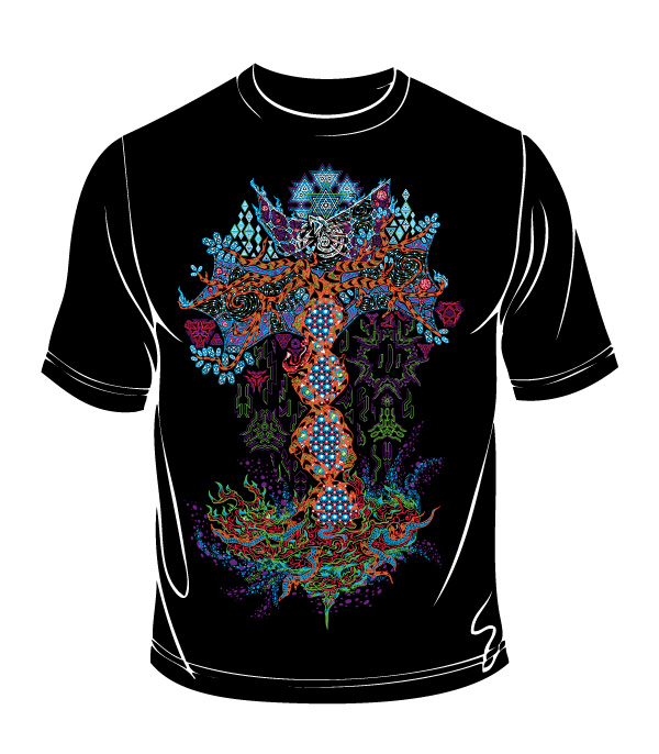 Psychedelic Yggdrasil the Tree of Life by Andrei Verner