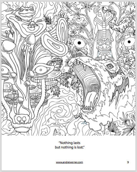 Psychedelic Ornaments Colouring Book 1 by Andrei Verner