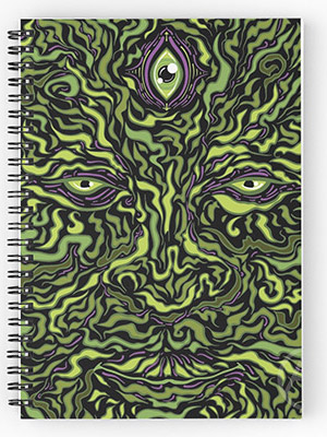 Wise Green Puer psychedelic design by Andrei Verner