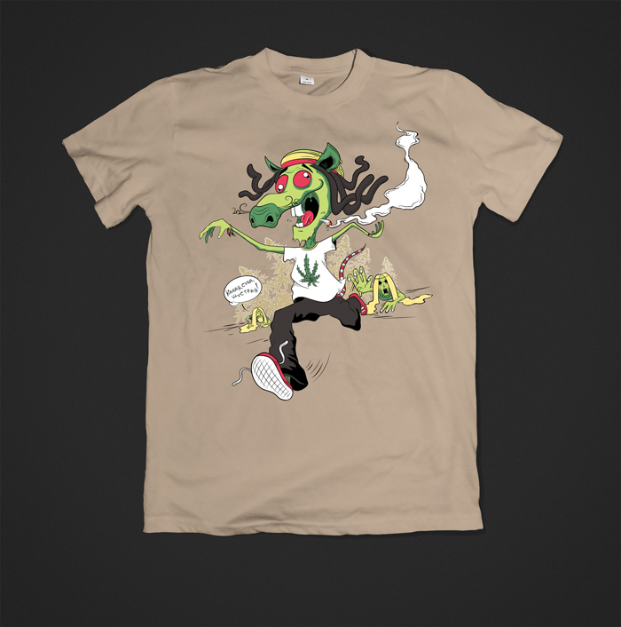 Green Mouse with Red Eyes Mouse T-shirt Preorder