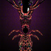 Magic Alien Totem Psychedelic Fluorescent Backdrop UV-reactive Tapestry Blacklight Poster