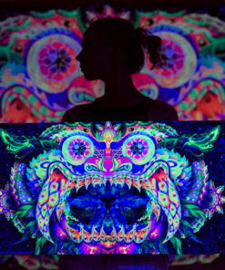 Barong - Psychedelic UV-Reactive Trippy Tapestry