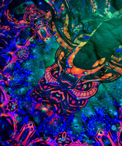 Alien Enlightenment Psychedelic UV-reactive Tapestry Backdrop