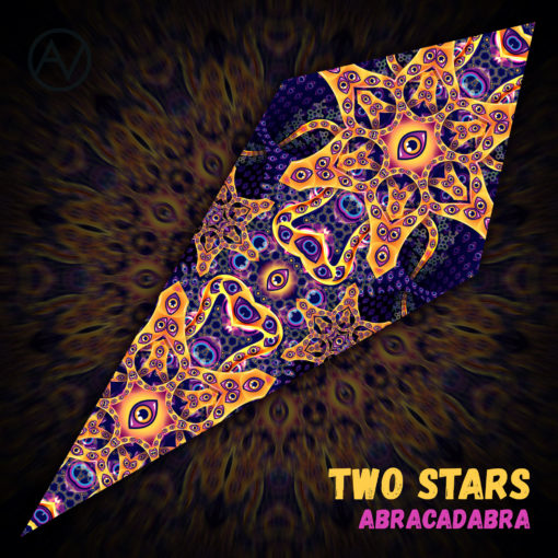 Abracadabra - Psychedelic UV-Reactive Canopy - Petal Design - "Two Stars"