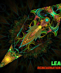 Reincarnation 2 - Psychedelic UV-Reactive Canopy - Petal Design - "Leaf"