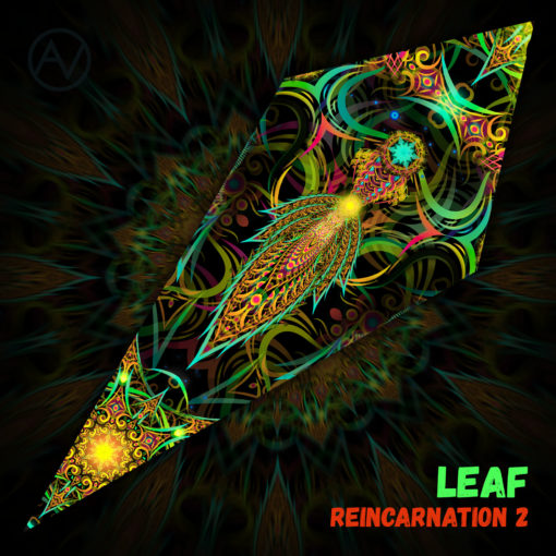 Reincarnation 2 - Psychedelic UV-Reactive Canopy - Petal Design - "Leaf"