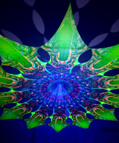 Alien Enlightenment - Trippy Alien Design - UV-Reactive Canopy