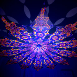 Abracadabra - Central Eye Psychedelic UV-Reactive Canopy - 12 Petals Set