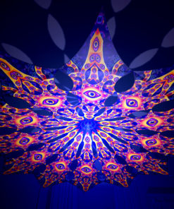 Abracadabra - Big Star Psychedelic UV-Reactive Canopy - 12 Petals Set