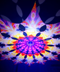 Frozen Corals - Buddha - Psychedelic UV-Reactive Canopy - 12 Petals Set