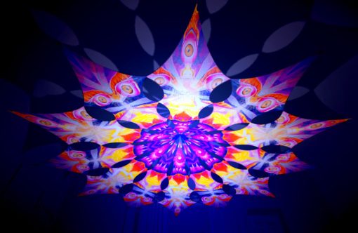 Frozen Corals - Buddha & Demon - Psychedelic UV-Reactive Canopy - 12 Petals Set