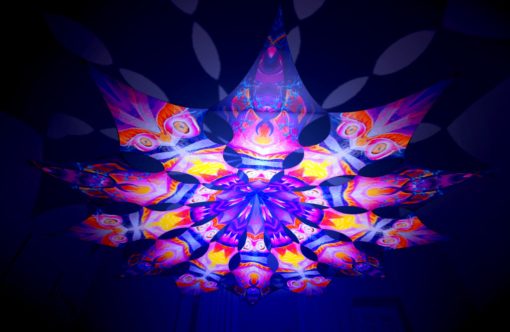 Frozen Corals - Demon & Corals - Psychedelic UV-Reactive Canopy - 12 Petals Set