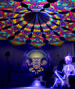 Magic Mushroom God - GeoShroom - Psychedelic UV-Reactive Canopy