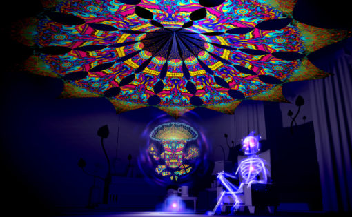 Magic Mushroom God - GeoShroom - Psychedelic UV-Reactive Canopy
