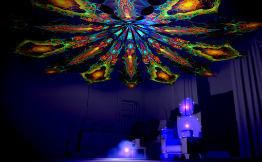 Adept & Star - Reincarnation 2 Psychedelic UV-Reactive Canopy 12 Petals