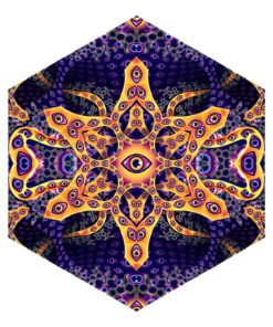 Abracadabra - Hexagon - Psychedelic UV-Reactive Canopy Part