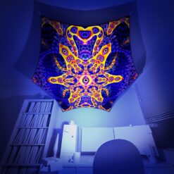 Abracadabra - Hexagon - Psychedelic UV-Reactive Canopy Part - 3D preview