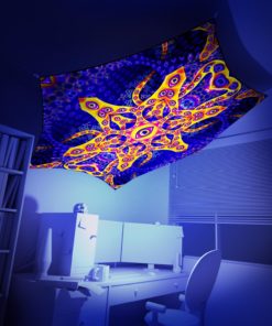 Abracadabra - Hexagon - Psychedelic UV-Reactive Canopy Part - 3D preview