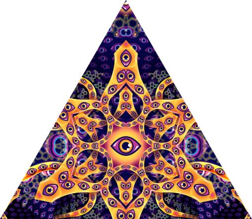 Abracadabra - Triangle - Psychedelic UV-Reactive Canopy Part
