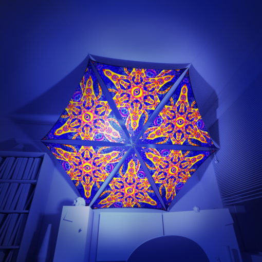 Abracadabra - 6 Triangles Pack - Psychedelic UV-Reactive Canopy Part - 3D preview