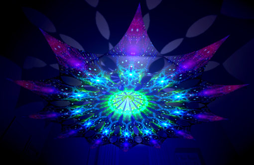 Enlightenment - Geometry Galaxy - Psychedelic UV-Reactive Canopy