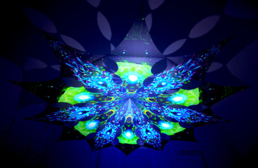 Enlightenment - Green Adept & Blue Adept - Psychedelic UV-Reactive Canopy