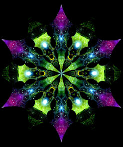Enlightenment - Geometry Galaxy & Green Adept - Psychedelic UV-Reactive Canopy
