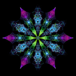 Enlightenment - Geometry Galaxy & Blue Adept - Psychedelic UV-Reactive Canopy