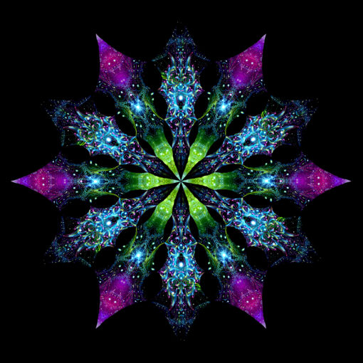 Enlightenment - Geometry Galaxy & Blue Adept - Psychedelic UV-Reactive Canopy
