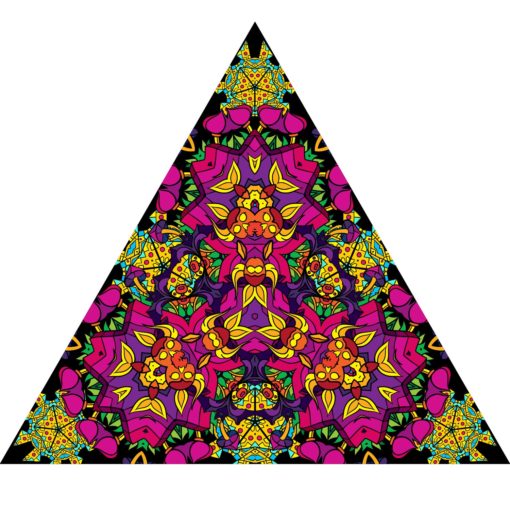 Mushroom God - Triangle - Stretchable UV-Print on Lycra Design