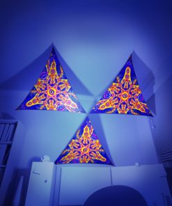 Abracadabra - 3 Triangles Pack - Psychedelic UV-Reactive Canopy Part - 3D preview